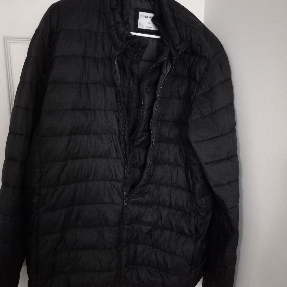 Old navy leather jacket xxl